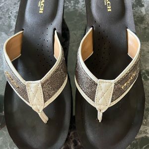 Coach wedge sandals